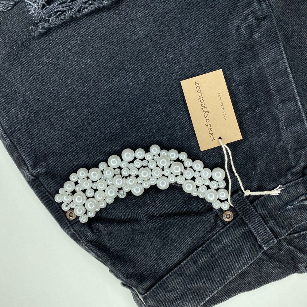 Distressed Black Lee Jeans